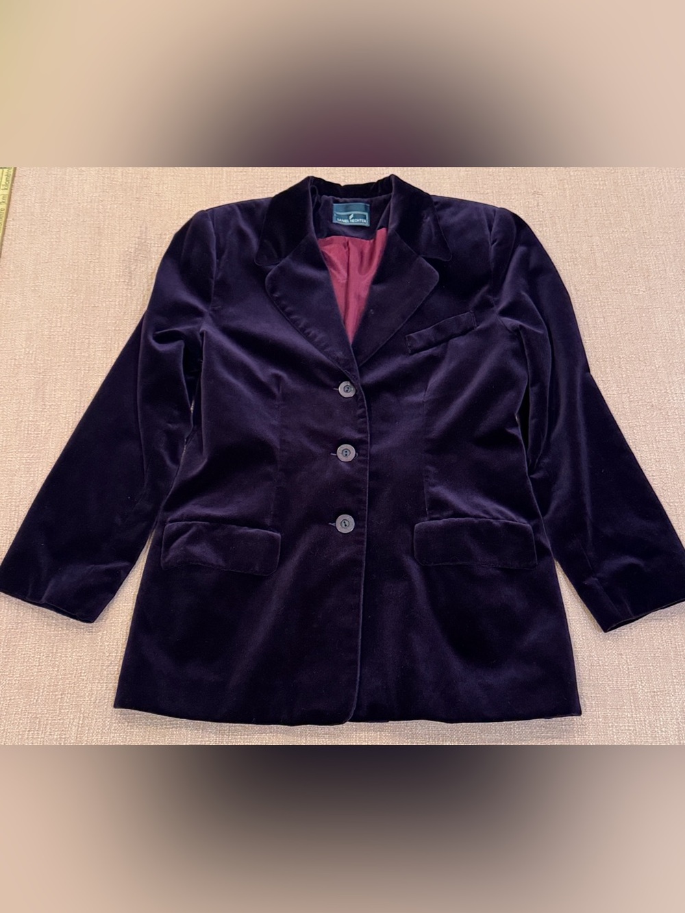 Daniel Hechter Purple Velvet Blazer small / XS